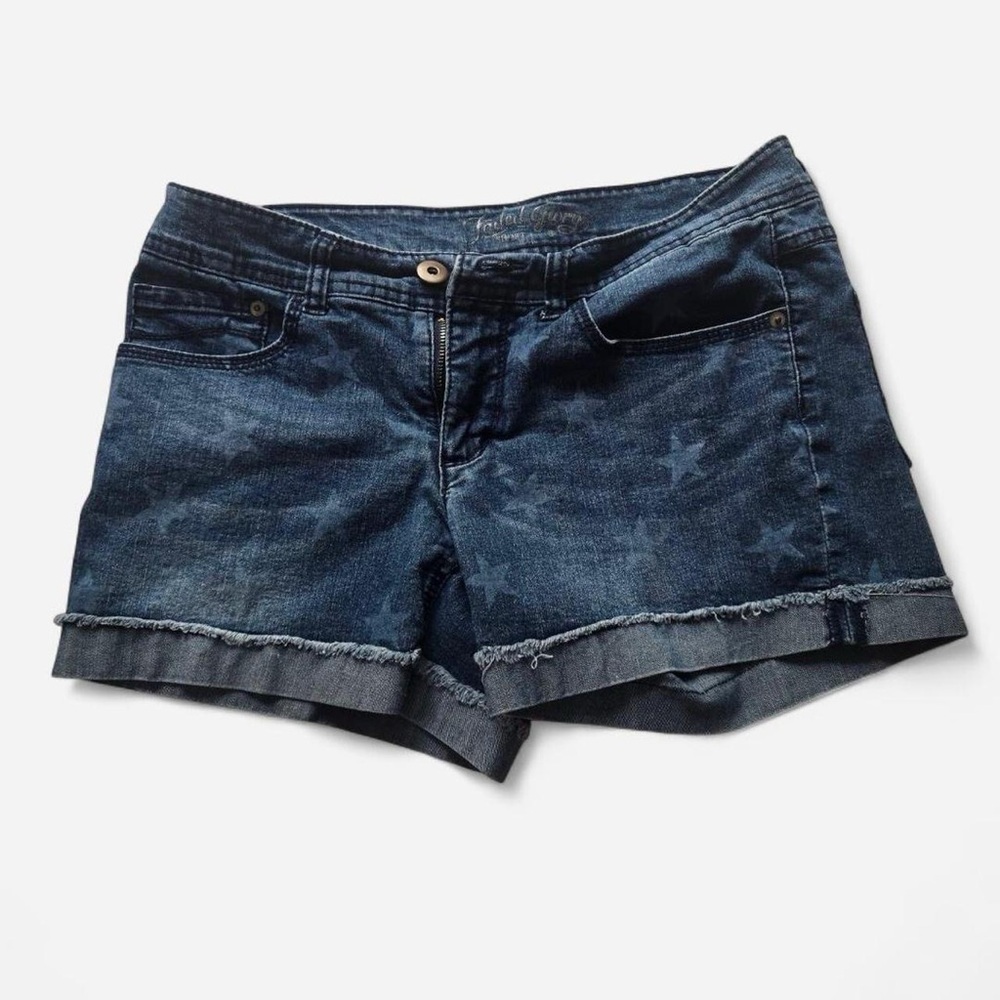 Faded Glory Blue Jean Shorts Classic Casual Style